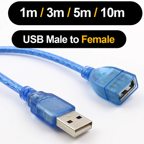 Super Long Extension cable | Male to Female USB| USB M/F Wire | 1m 3m 5m 10m