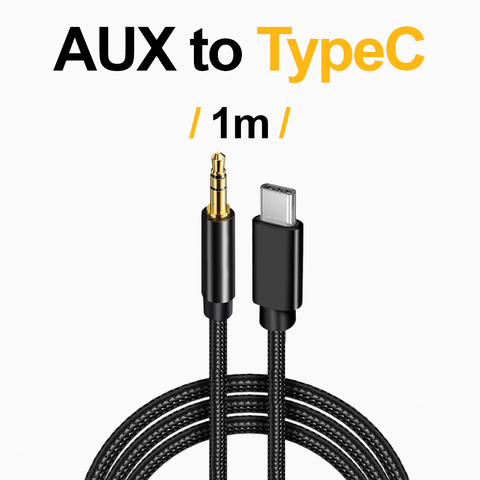 AUX to TypeC  | Audio Cable | AUX 3.5 Wire | TypeC Cable (1m)