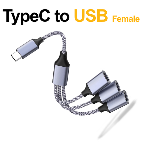 Type-C to USB Female | Type-C Cable | USB Female | USB Wire (1m, 2m,3m)
