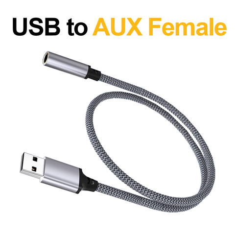USB to Aux Female | USB Cable | AUX Female | USB Wire (1m, 2m,3m)