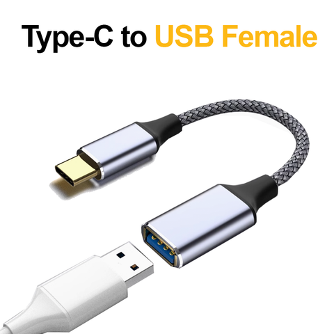 Type-C to USB Female | Type-C Cable | USB Female | Type-C Wire (25cm, 1m, 2m)