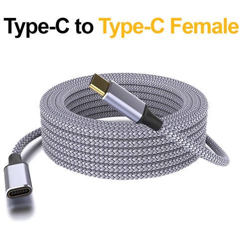 Long Type-C to Type-C Single Female | Type-C Cable | Type-C Wire (1m,2m,3m)