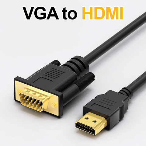 VGA to HDMI | HDMI High Transfer Cable | 4K HDMI VGA Wire | (2m, 3m, 5m)
