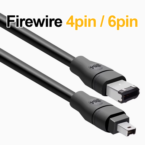 Firewire 4pin to 6pin | Firewire Cable | High quality Wire | (1.8, 3m)