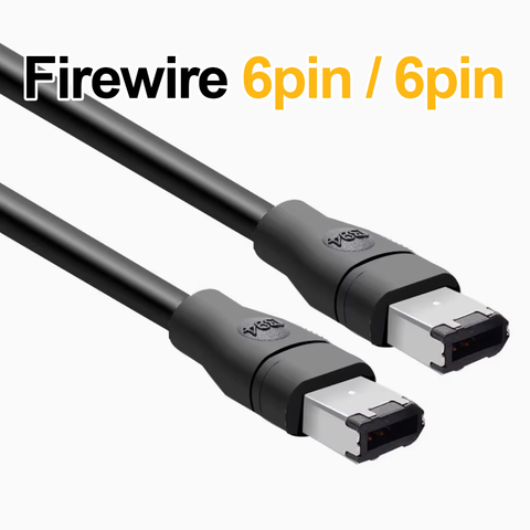 Firewire 6pin to 6pin | Firewire Cable | High quality Wire | (1.8, 3m)