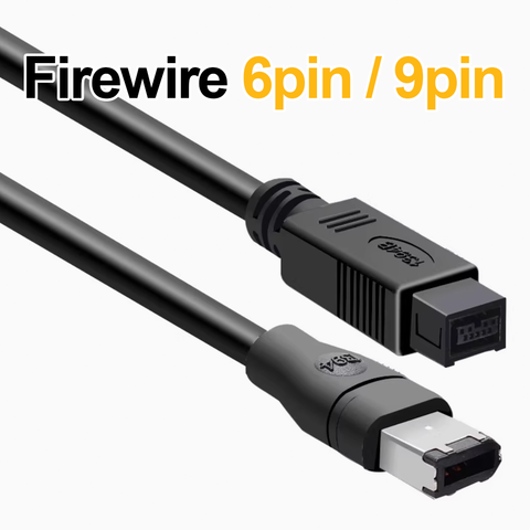 Firewire 6pin to 9pin | Firewire Cable | High quality Wire | (1.8, 3m)