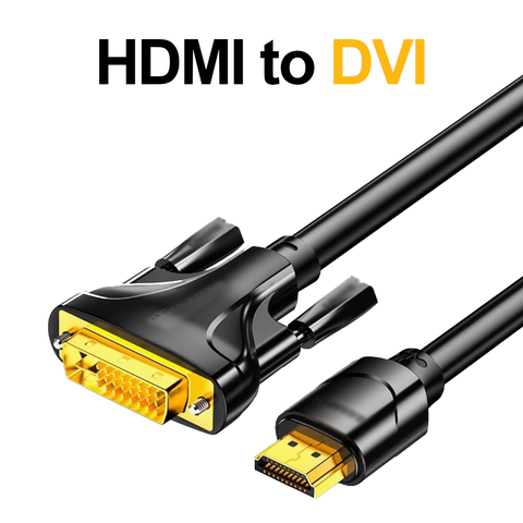 HDMI to DVI | HDMI DVI Cable | High quality Wire | (1m, 3m, 5m)