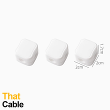 White Magnetic Cable Clips
