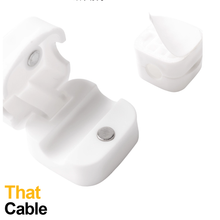 White Magnetic Cable Clips